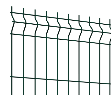 Панель 3d ограждения Medium 2,43х2,5 RAL 6005 GL