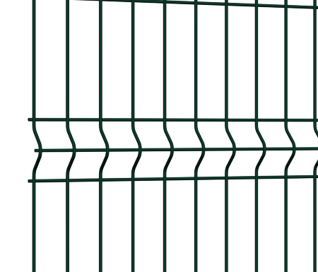 Панель 3d ограждения Medium 0,63х2,5 RAL 6005 GL