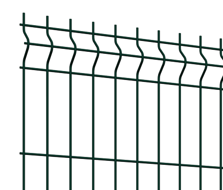 Панель 3d ограждения Medium 1,53х2,5 RAL 6005 GL